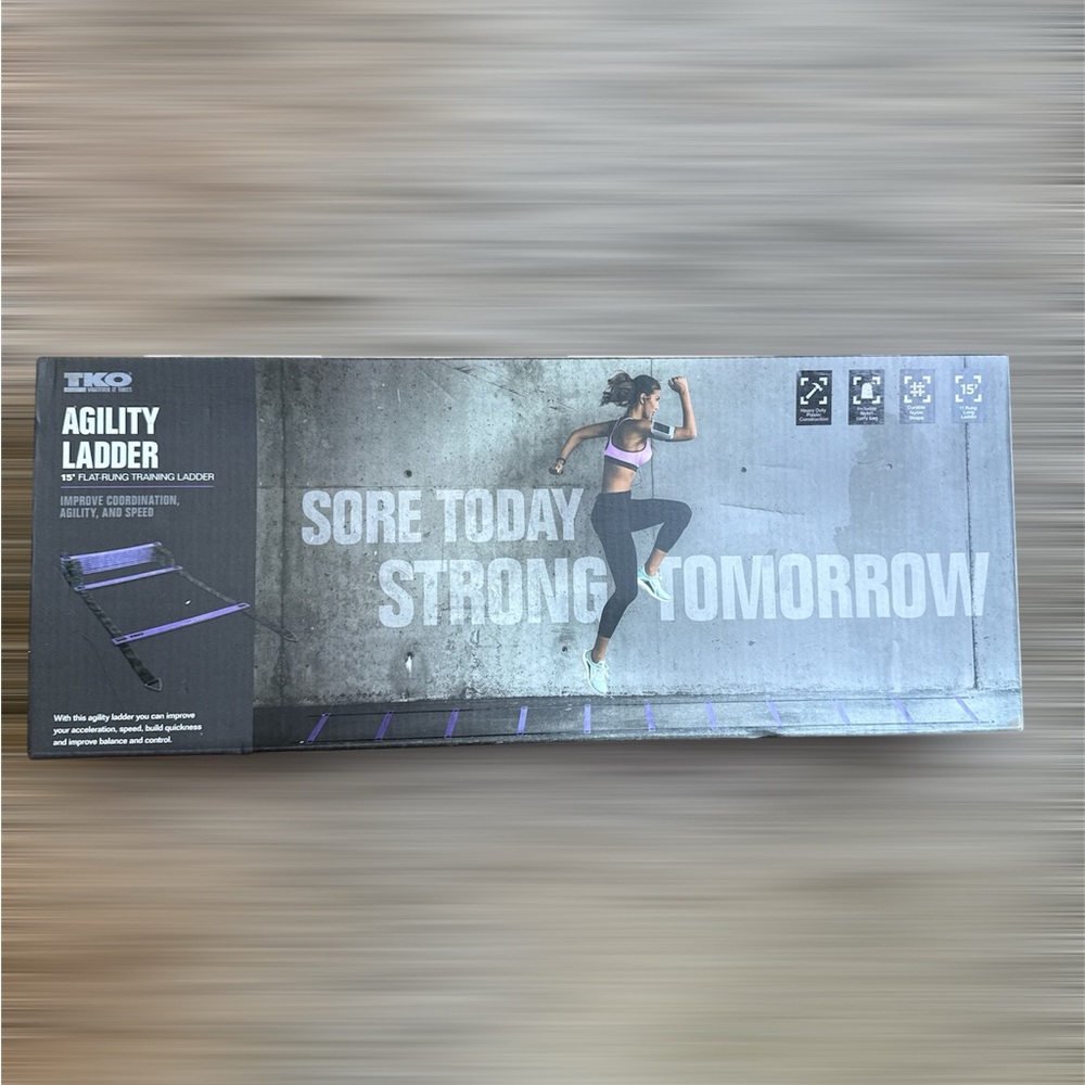 TKO Agility Ladder with Black and Purple